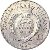 10 Lire - Vittorio Emanuelle III Prova di stampa