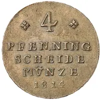 4 Pfenning - Fredrich William Copper pattern strike
