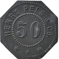 50 Pfennig - Erfurt Henry Pels and Co.