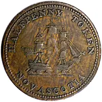 1/2 Penny Commercial change 1815 - Nova Scotia