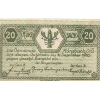 20 Heller Münzbach