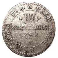 4 Schillings - George II