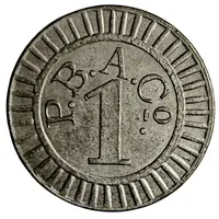 Token - P.B.A. Cᵒ̲. 1 Birmingham, England