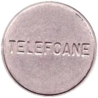 Telephone Token - Telefoane Control 27 mm, small letters