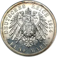 5 Mark - Frederick II Silver Wedding