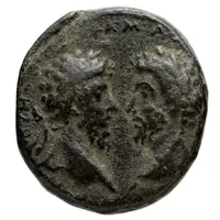 Æ23 - Marcus Aurelius and Lucius Verus ΔΟΛΙΧΑΙωΝ