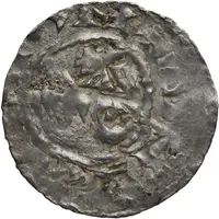 Denier - Lothair II Noyon mint