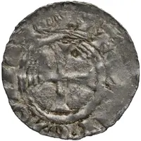 Denier - Lothair II Noyon mint