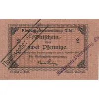 2 Pfennig Klostergutsverwaltung Ettal
