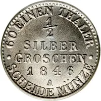 1/2 Silbergroschen - Günther Frederick Charles II