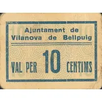 10 Céntimos Vilanova de Bellpuig