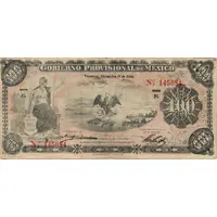 100 Pesos Gobierno Provisional de Mexico