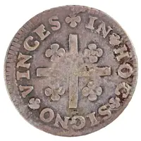 200 Réis - Luis I Countermark 'CROWNED G.P.' over Lxxx Réis - Portugal