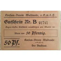 50 Pfennig Waldmohr, Consum-Verein