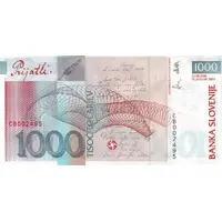 1000 Tolarjev 10 Years Bank of Slovenia