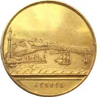 Medal - Giovan Battista Perasso 100 years of Liberation from Austria