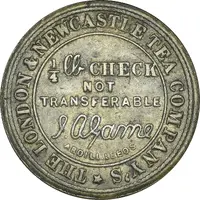 1/4 Pound tea check London and Newcastle Tea Company