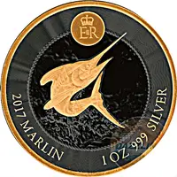 1 Dollar - Elizabeth II Marlin, Black and Gold
