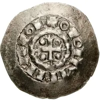 Denier - Otto I / Otto II as emperors, temple