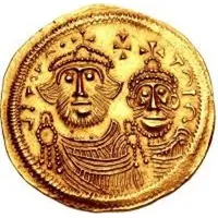 1 Solidus In the name of Heraclius and Heraclius Constantine, Cross with flat ends, equal busts with broken legend