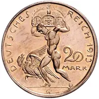 20 Mark - Louis III Pattern