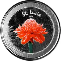 2 Dollars - Elizabeth II Torch Ginger Lily, Colourized