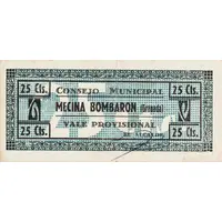 25 Céntimos Mecina Bombarón