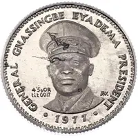 15 000 Francs CFA General Gnassingbe Eyadema, Essai