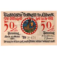 50 Pfennig Plattdeutsche Volksgilde