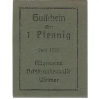 1 Pfennig Allgemeine Ortskrankenkasse