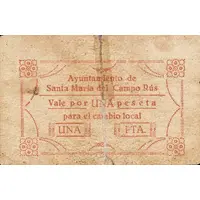 1 Peseta Santa María del Campo Rus