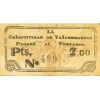 2 Pesetas Valderrobres