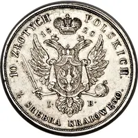 10 Zlotys Polskich - Aleksandr I