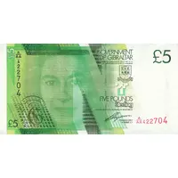 5 Pounds - Elizabeth II The Moorish Castle