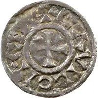 Denier - Lothair II Chalon mint