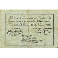 1 Peseta Montbrió del Camp