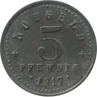 5 Pfennig - Kelheim a. D. Edge: Reeded