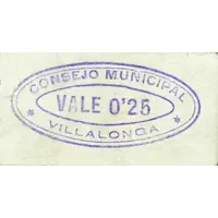 0.25 Pesetas Villalonga