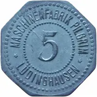 5 Pfennig - Lüdinghausen Maschinenfabrik Pilgrim