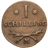 1 Schilling - Marshal Lefebvre French Occupation