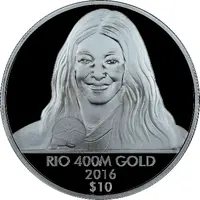 10 Dollars XXXI Summer Olympics - Women's 400m Gold Medal