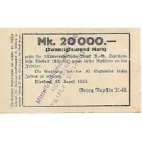 20 000 Mark Georg Rupflin