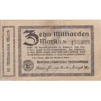 10 000 000 000 Mark Mecklenburg-Schwerinsches Staatsministerium