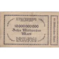 10 000 000 000 Mark Mecklenburg-Schwerinsches Staatsministerium