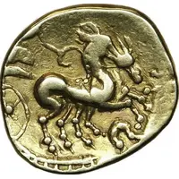 Gold Stater with facing head