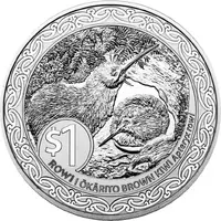 1 Dollar - Charles III Kiwi - Nesting Rowi