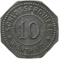 10 Pfennig - Wörth an der Donau Schlossapotheke