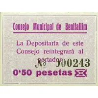 0.50 Pesetas Benifallim