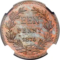 1 Penny Zuid Afrikaansche Republiek, Transvaal Mule