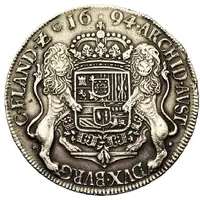 1 Ducaton - Charles II Fourth bust, piedfort of double weight